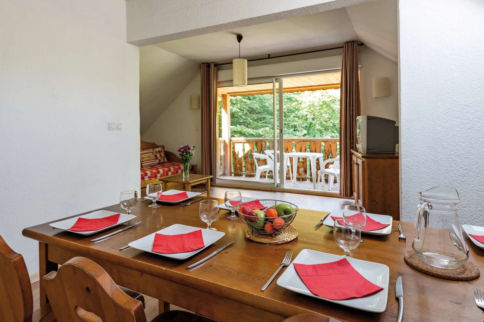 image Entertain and dine at the dining table.