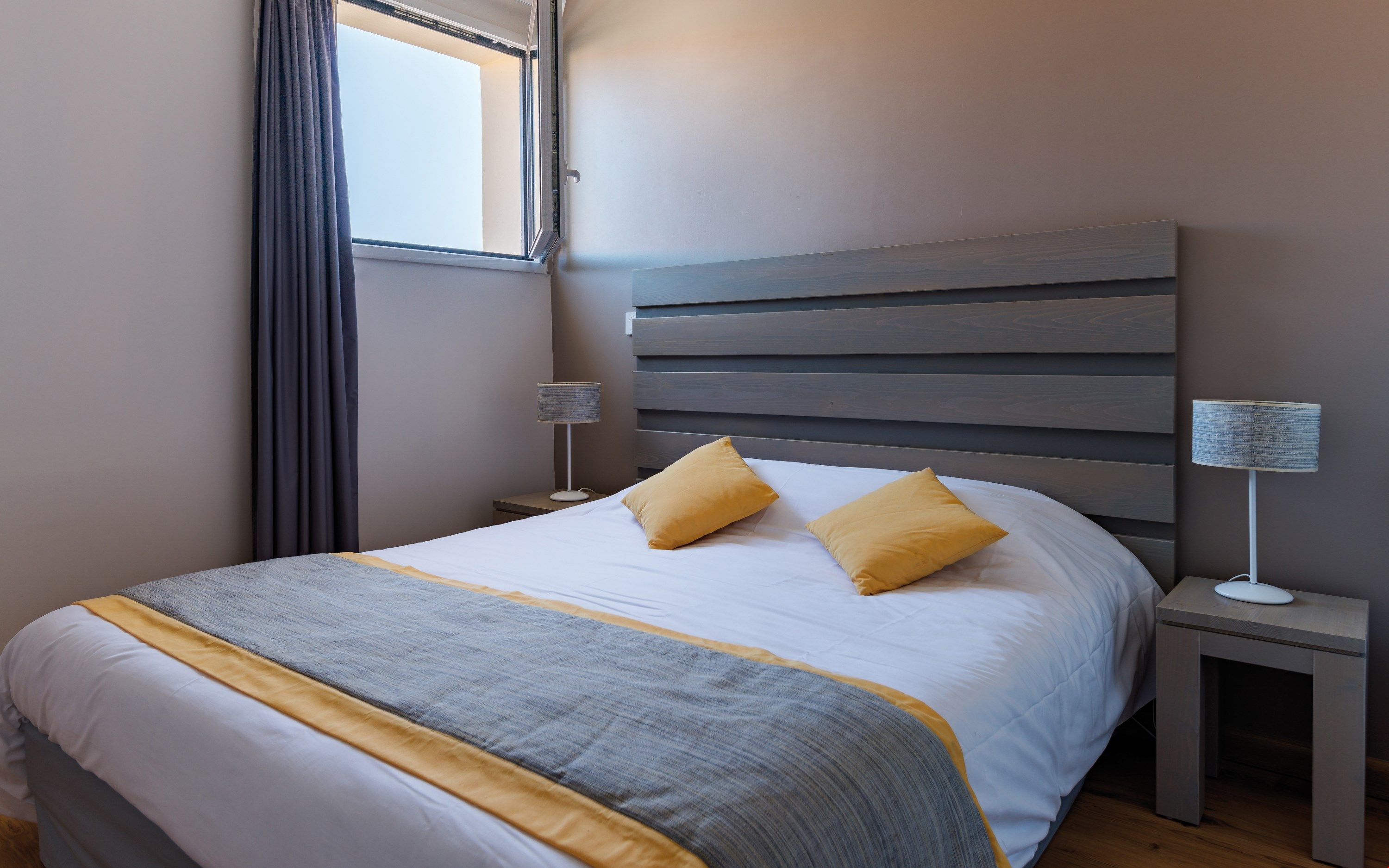 image The master bedroom features a Double bed.