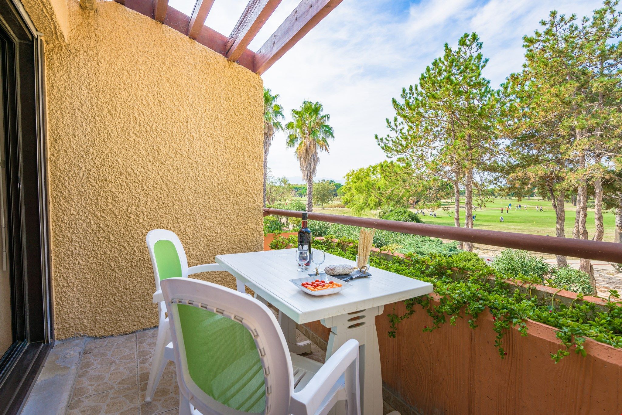 image Enjoy meals outside on your private patio.