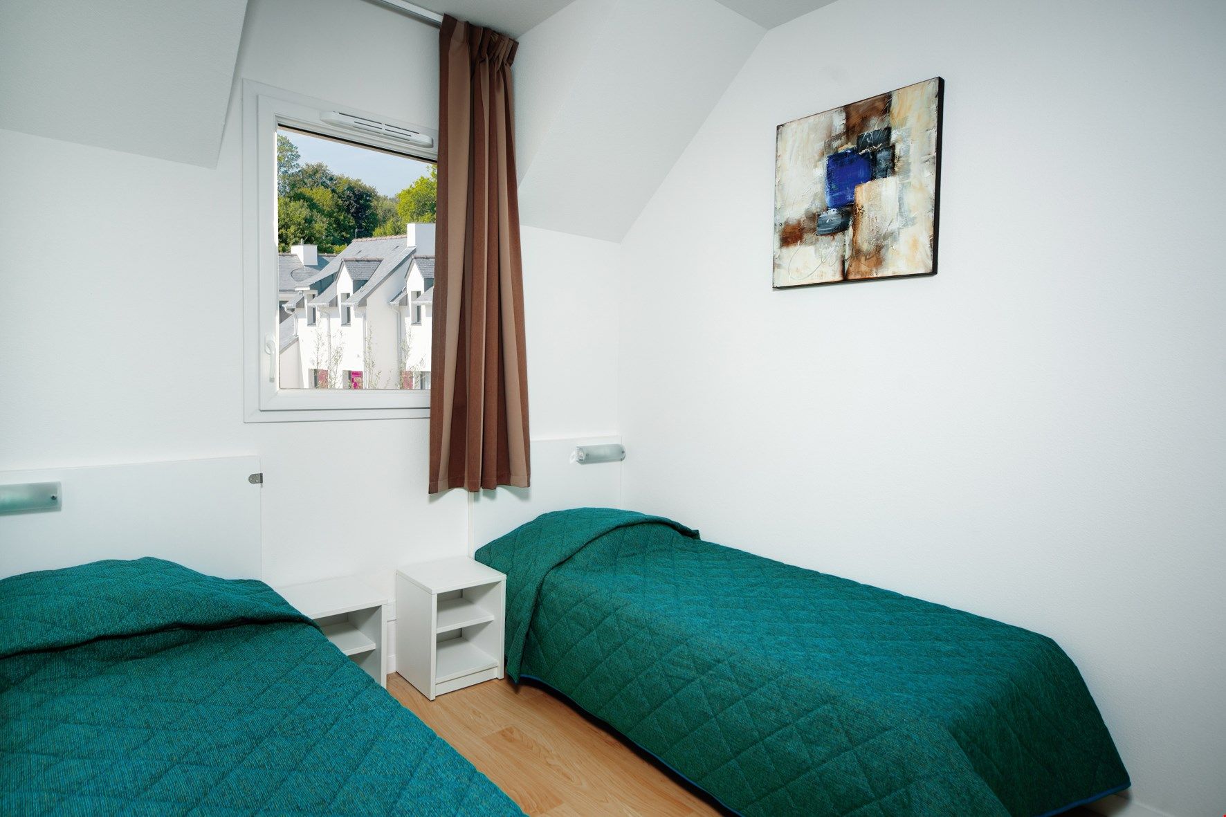 image Drift to sleep in the comfortable bed after a wonderful day outside.