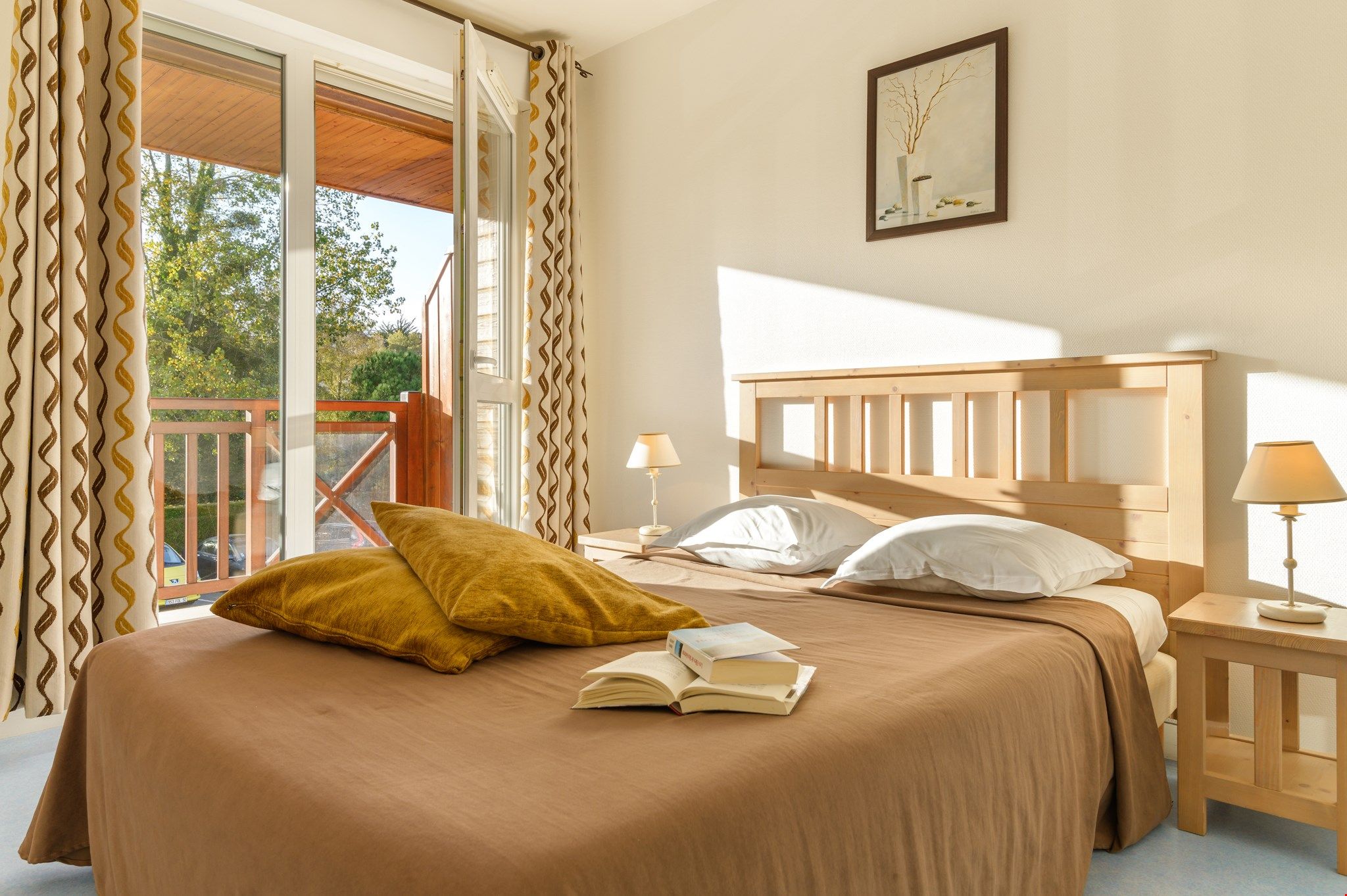 image Drift to sleep in the comfortable bed after a wonderful day outside.
