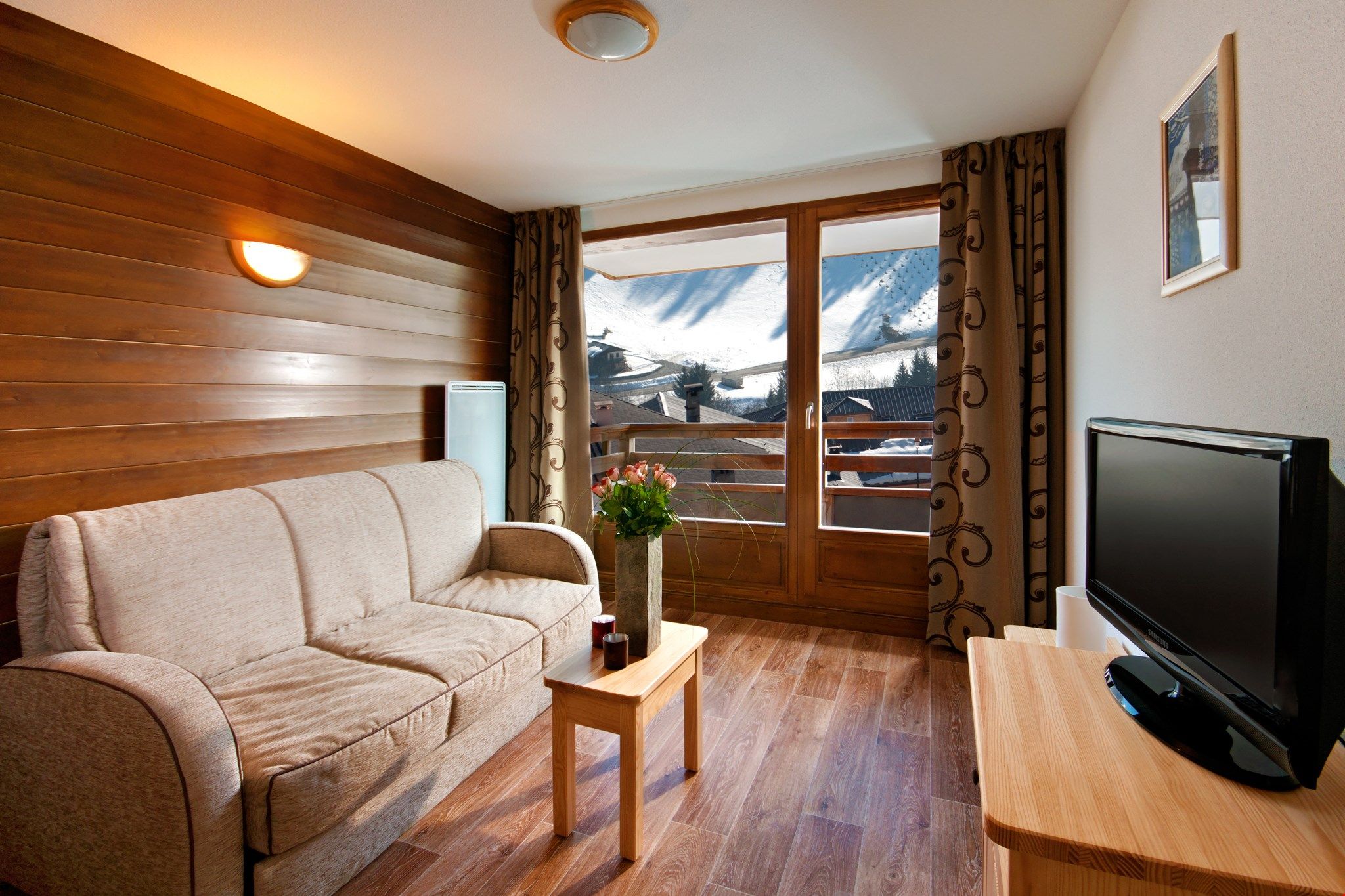 image Enjoy the open-plan living space after a day outside.