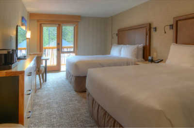 Enjoy the 2 queen beds.