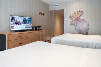 Relax on the comfy beds after a day outside.