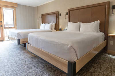 Drift to sleep in these plush beds.