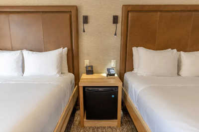 Get a peaceful night sleep in our cozy bedroom.