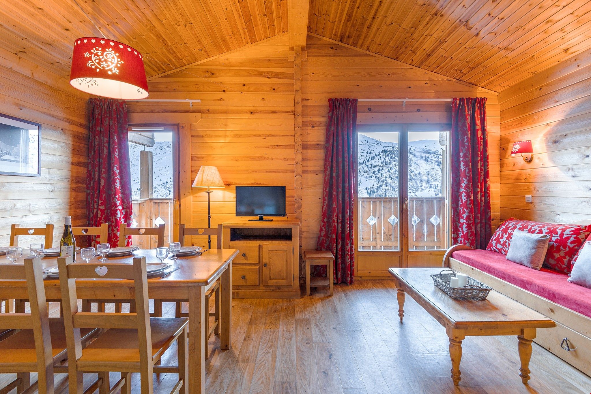 image Sit back and relax in the living area after a day on the pistes (PLEASE NOTE that views vary).