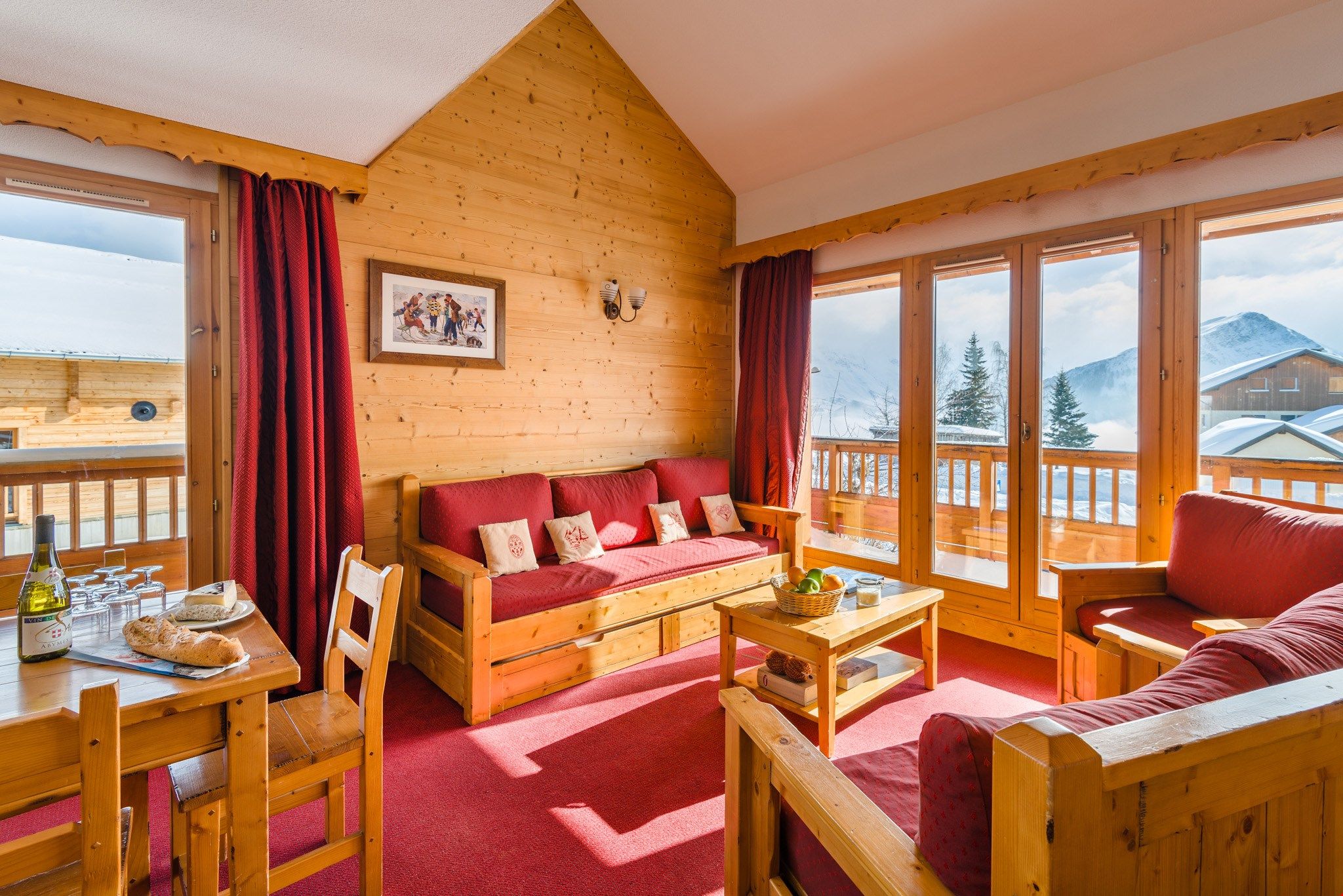 image Sit back and relax in our cozy living area.