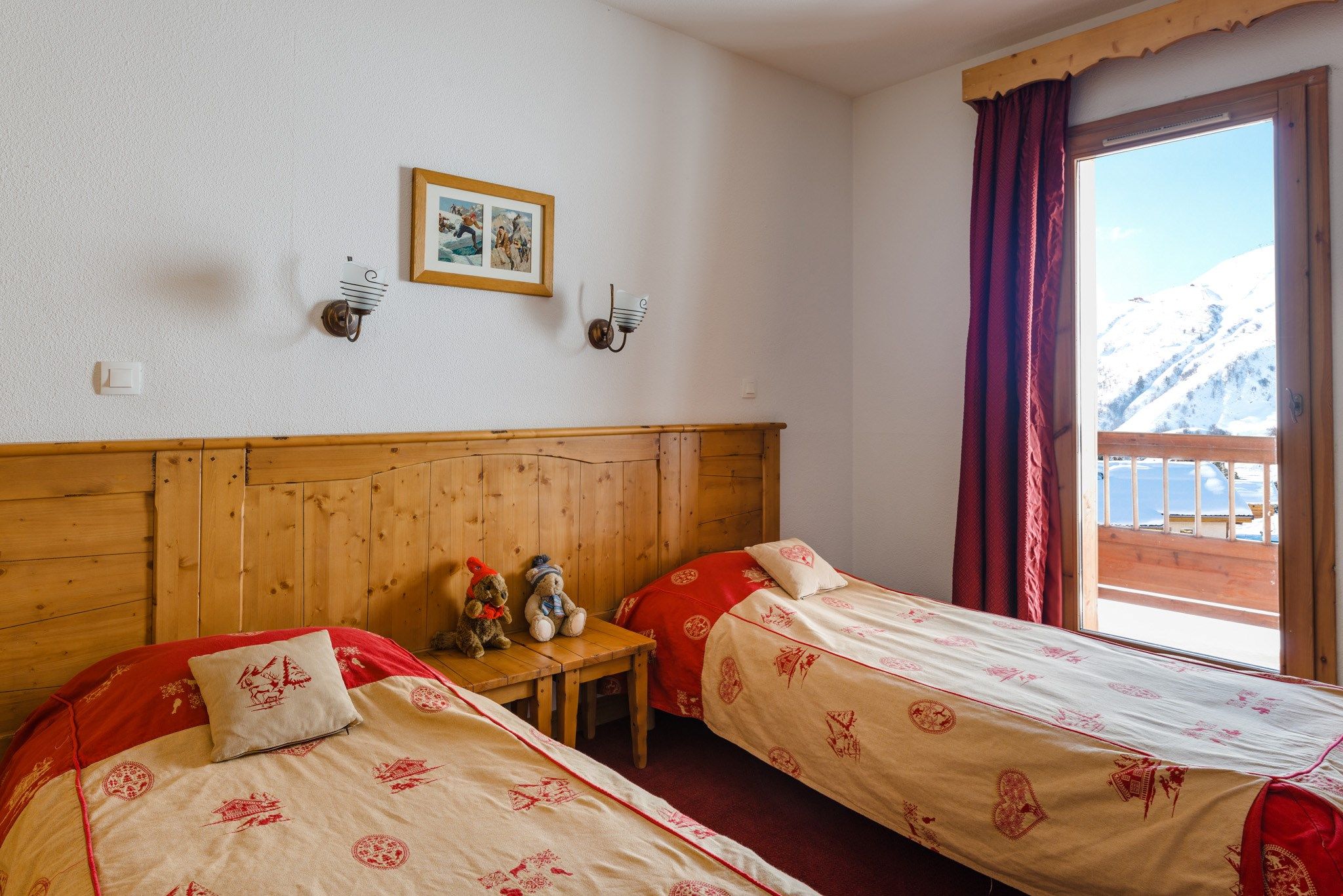 image The bedroom contains 2 Single beds.