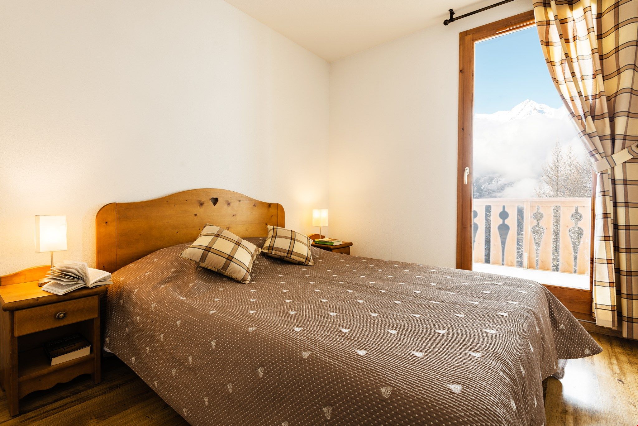 image The master bedroom features a Double bed.