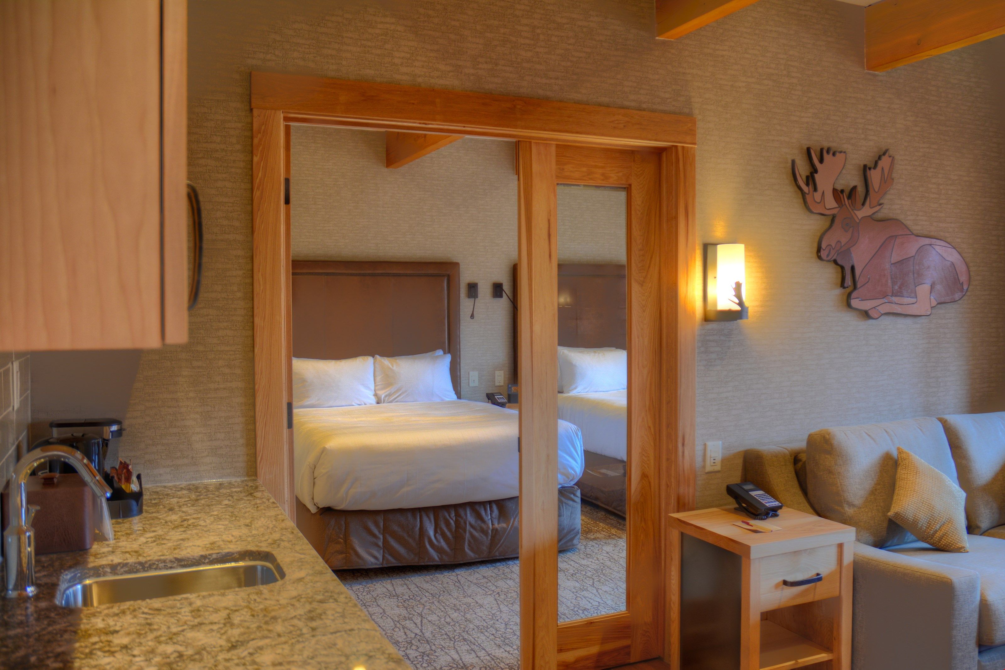 image Enjoy a good night's sleep in the two spacious bedrooms.