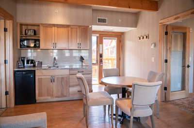 Curb your appetite by indulging on a snack in your kitchenette!