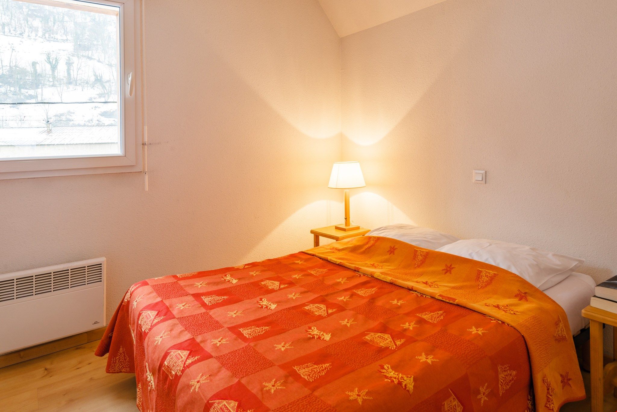 image The master bedroom features a Double bed, and the second bedroom contains a Bunk bed with pull-out bed.