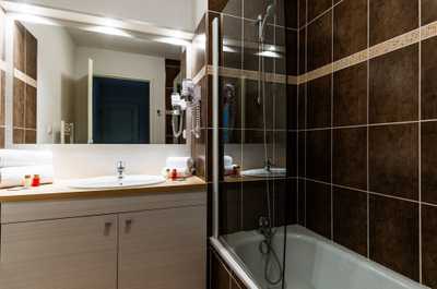 Get ready for the day in the bathroom.