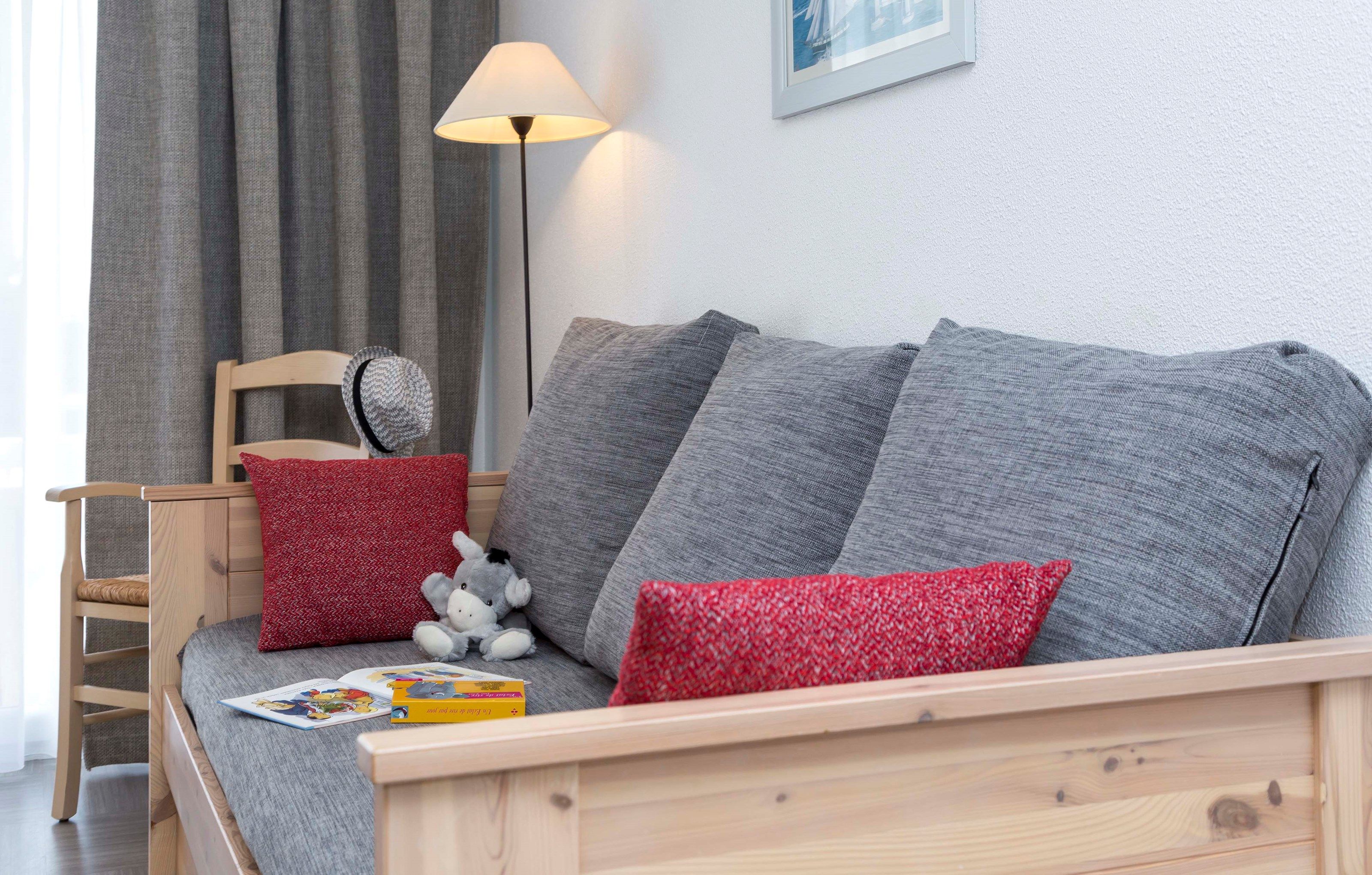 image Sink into the cozy sofa after a day exploring the area.