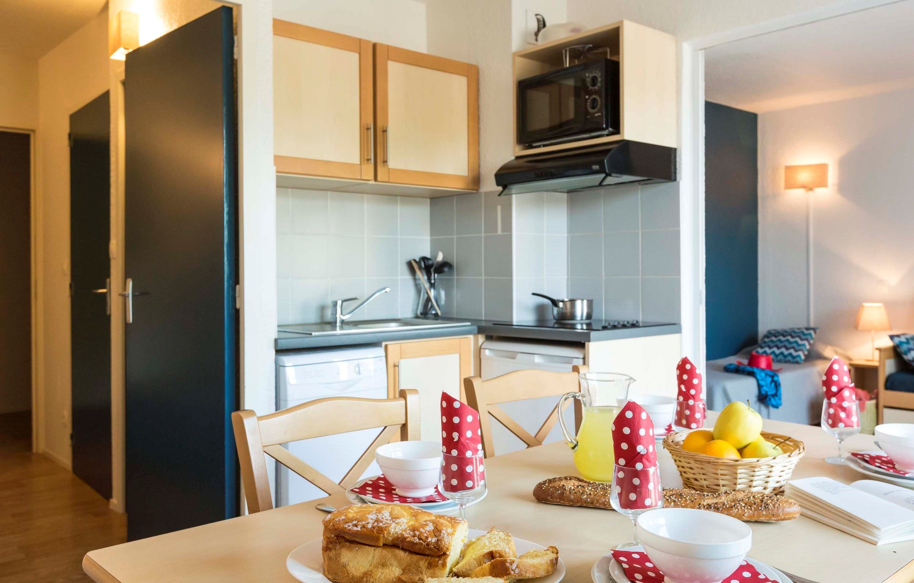 image Curb your appetite by indulging on a snack in your kitchenette!