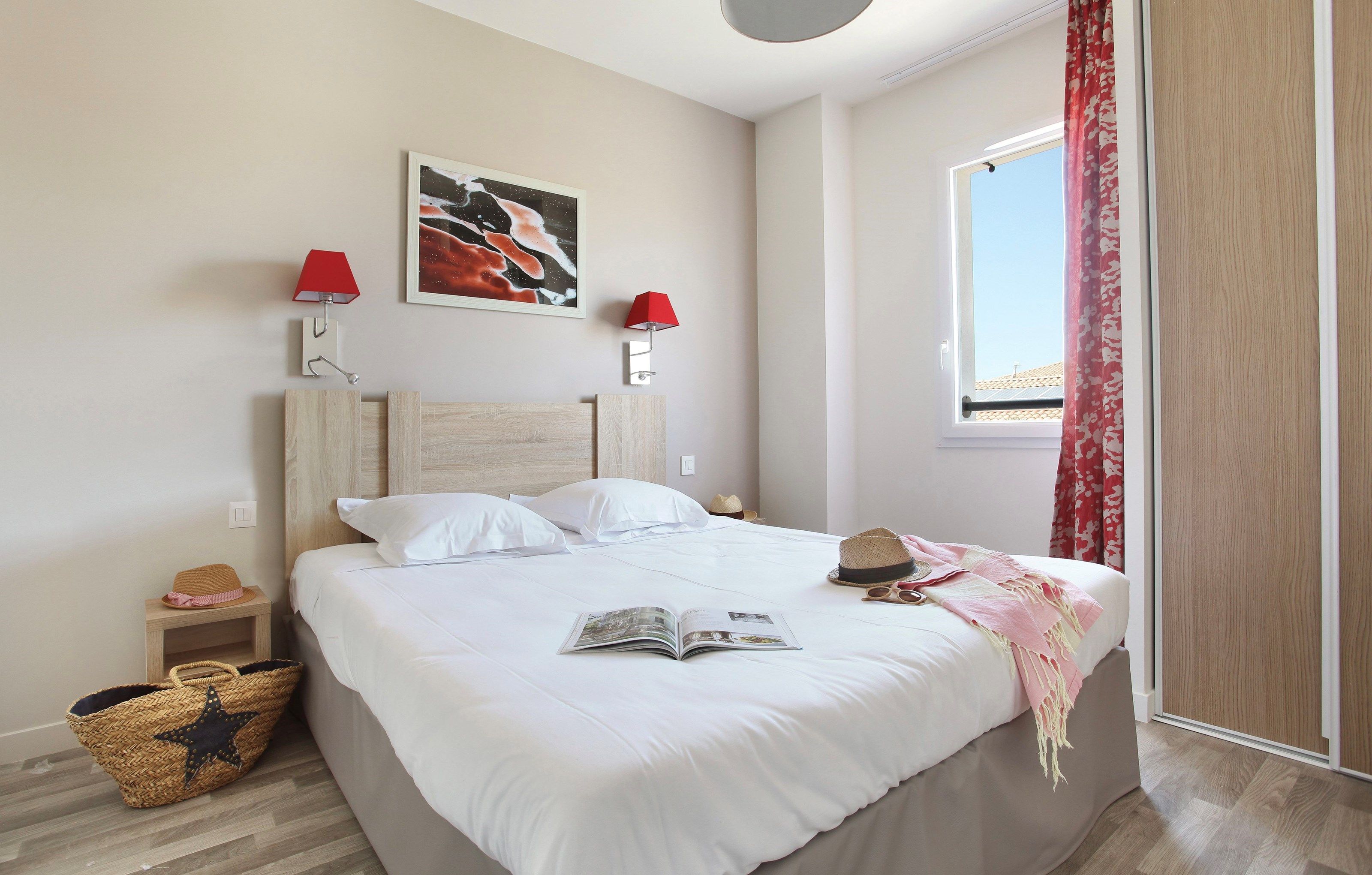 image Drift to sleep in a comfortable bed after a wonderful day outside.