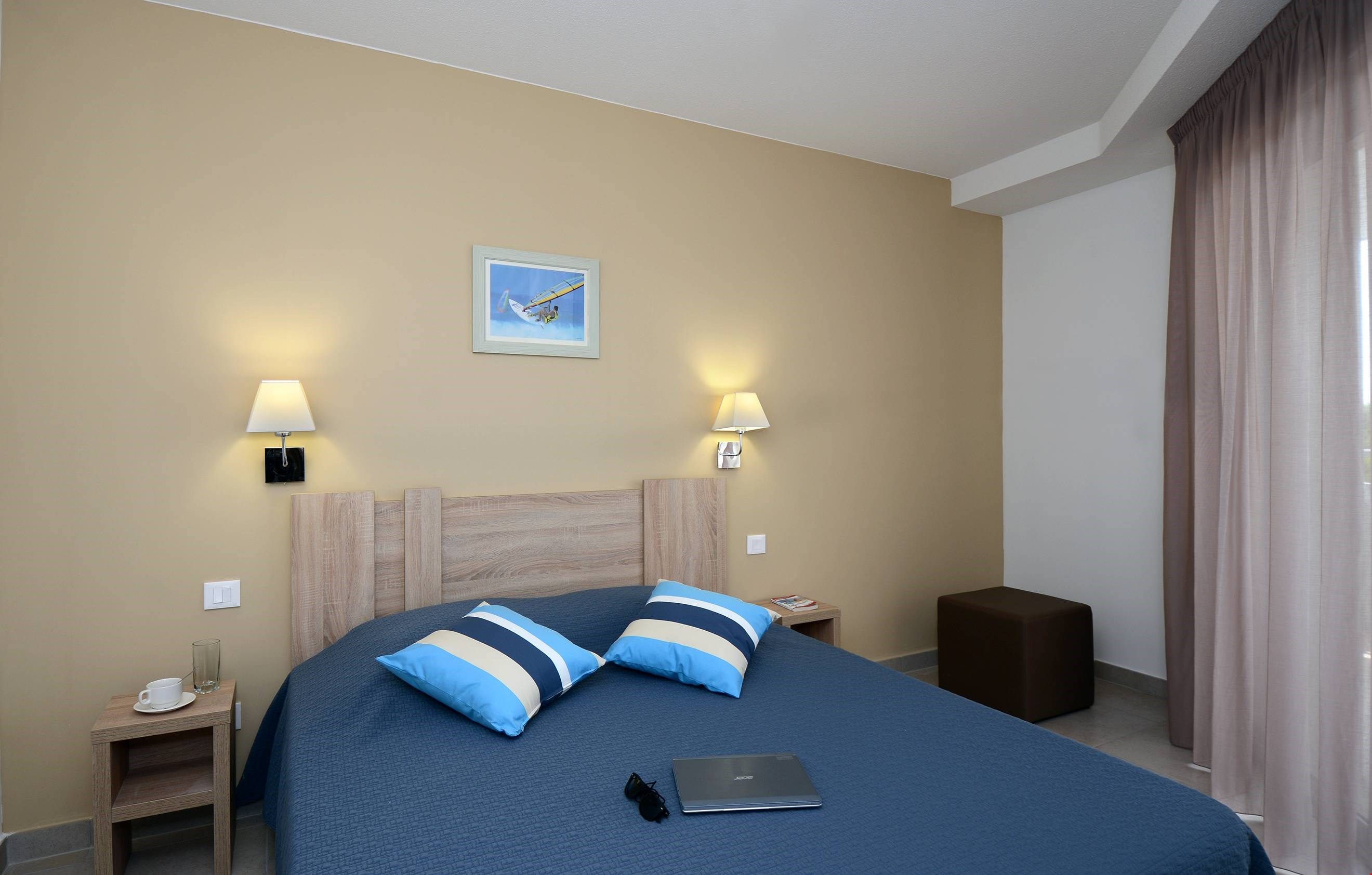 image Drift to sleep in the comfortable bed after a wonderful day outside.