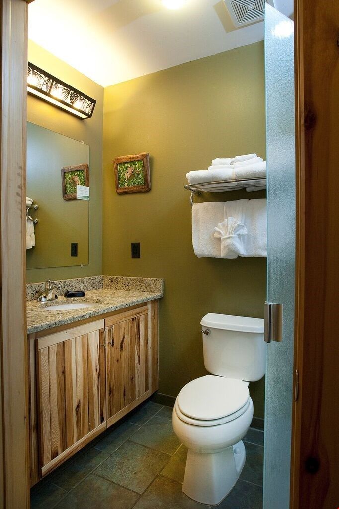 image Get ready for your day outside in the spacious bathroom