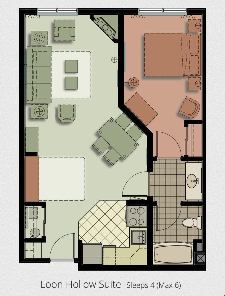 image The open floor plan shows the spaciousness of this lovely unit
