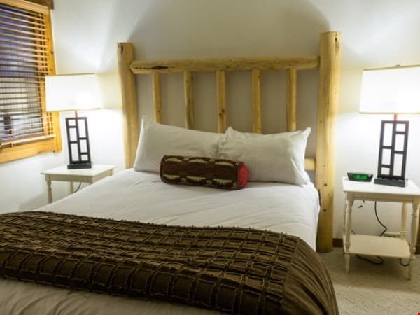 image Get a good night sleep in the master bedroom.