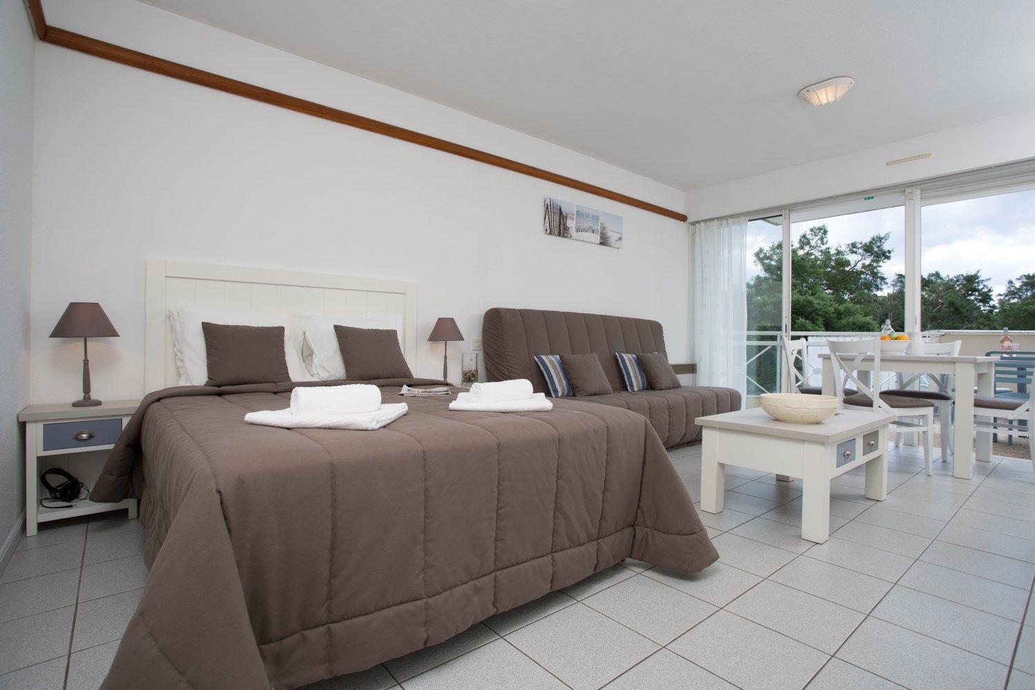 image Sit back and relax in the lovely living room after a day on the golf course.