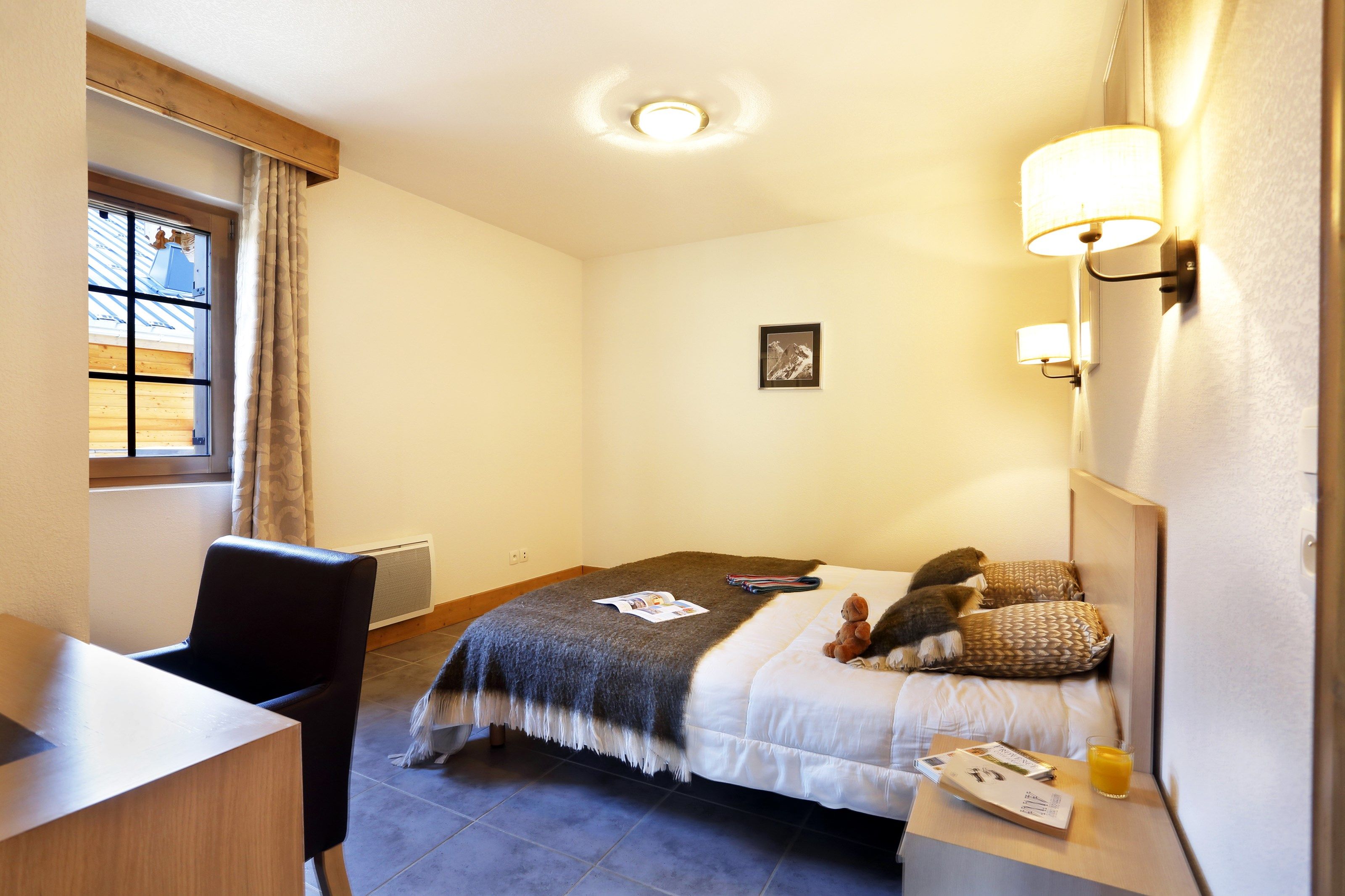 image Sink back into the cozy Double bed after a day outside.