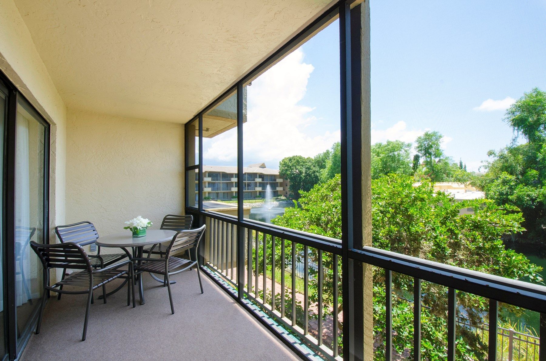 image Sit out and enjoy the fresh air on your private balcony.