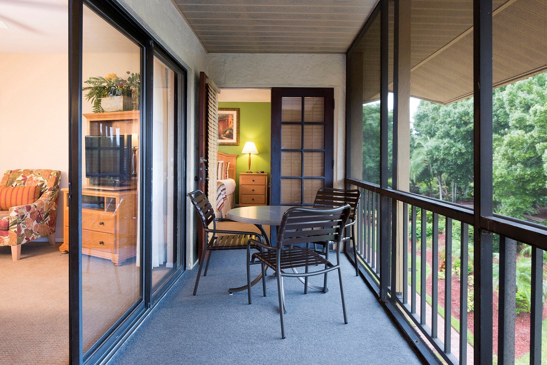 image Sit out and enjoy the fresh air on your private balcony.