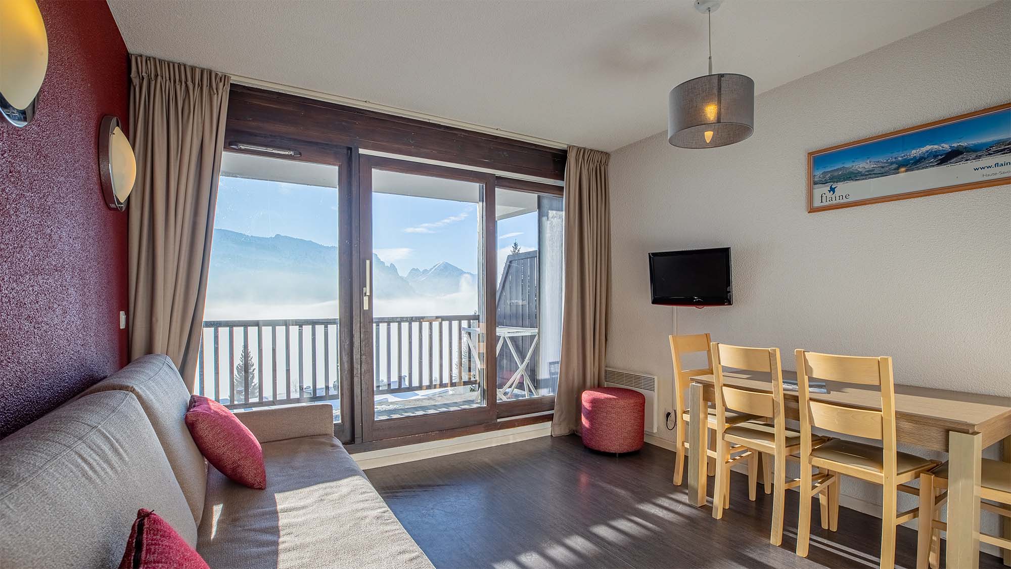 image Kick back your feet and relax in the cozy living space.