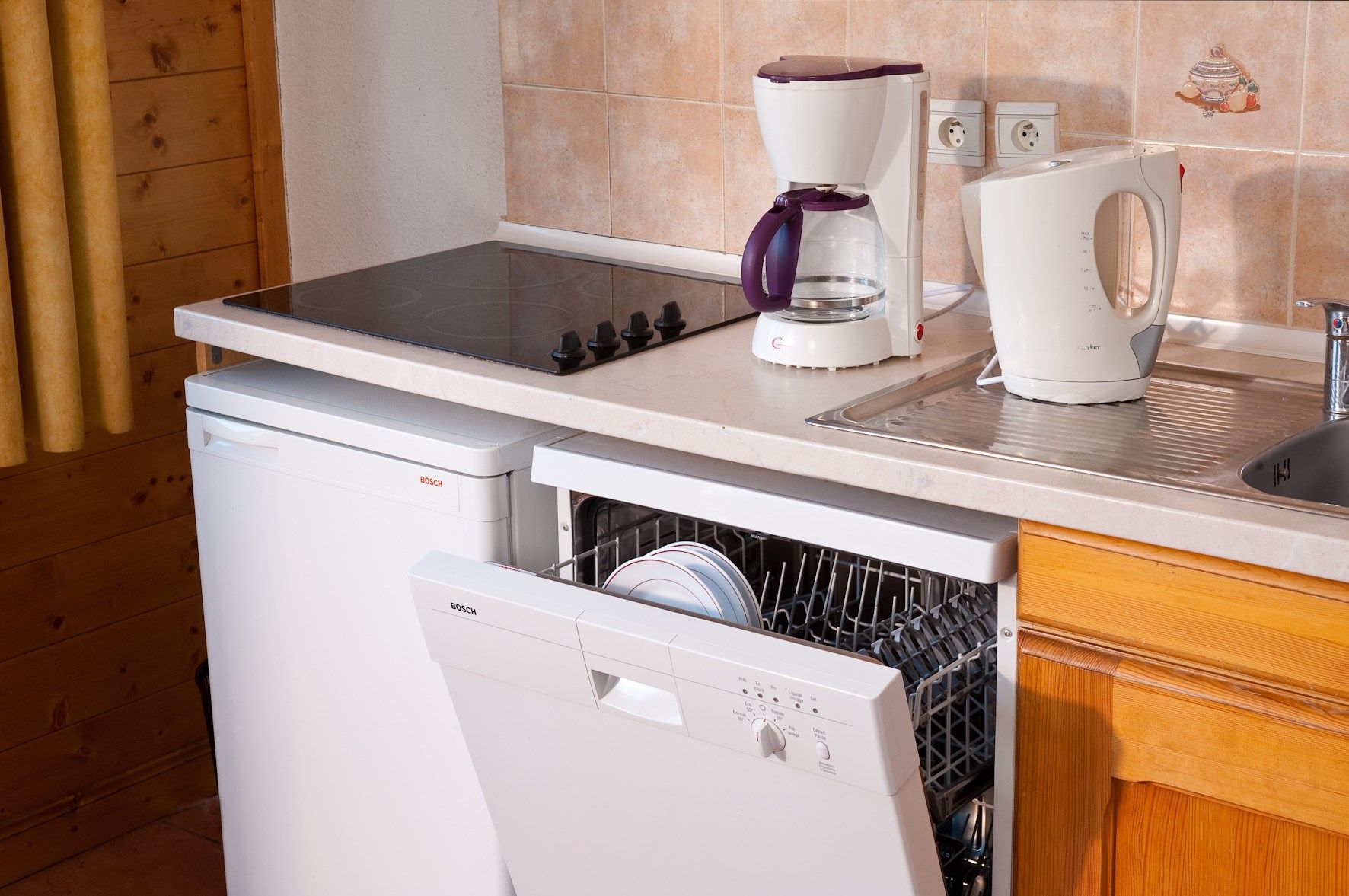 image Prepare a meal in the equipped kitchen.