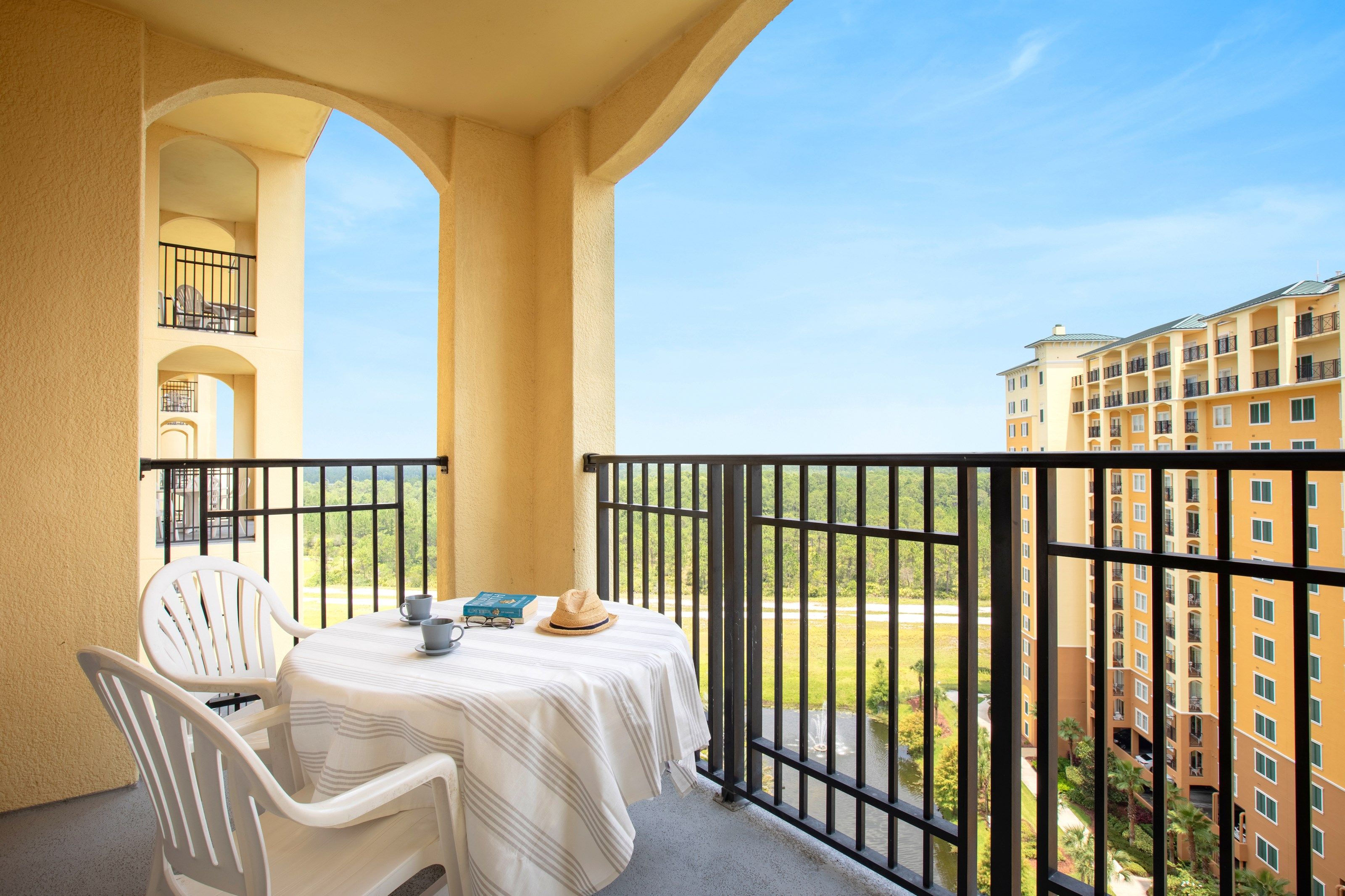 image Sit out and enjoy the fresh air on your private balcony or patio (Note: views may vary).