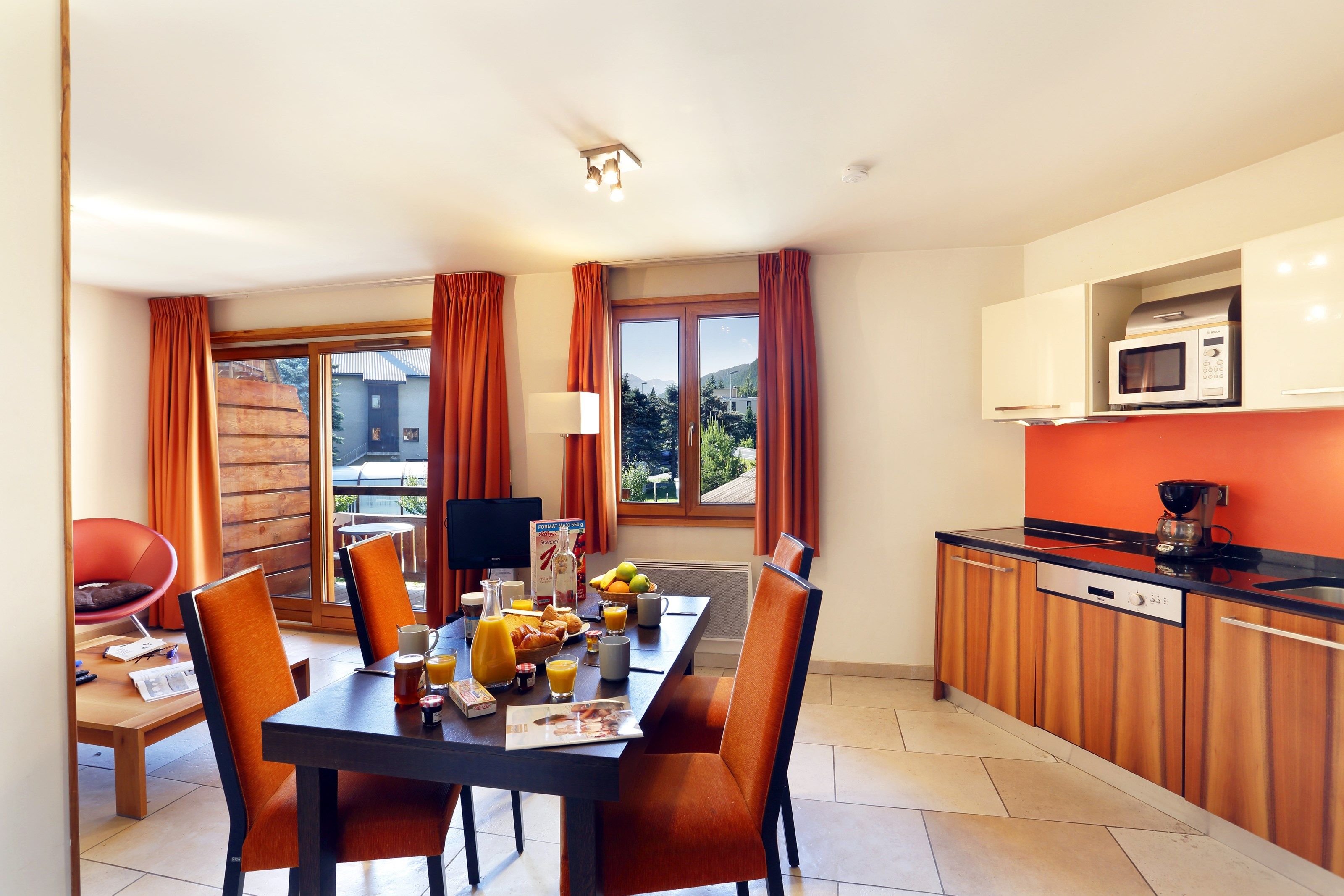 image Curb your appetite by indulging on a snack in your kitchenette!