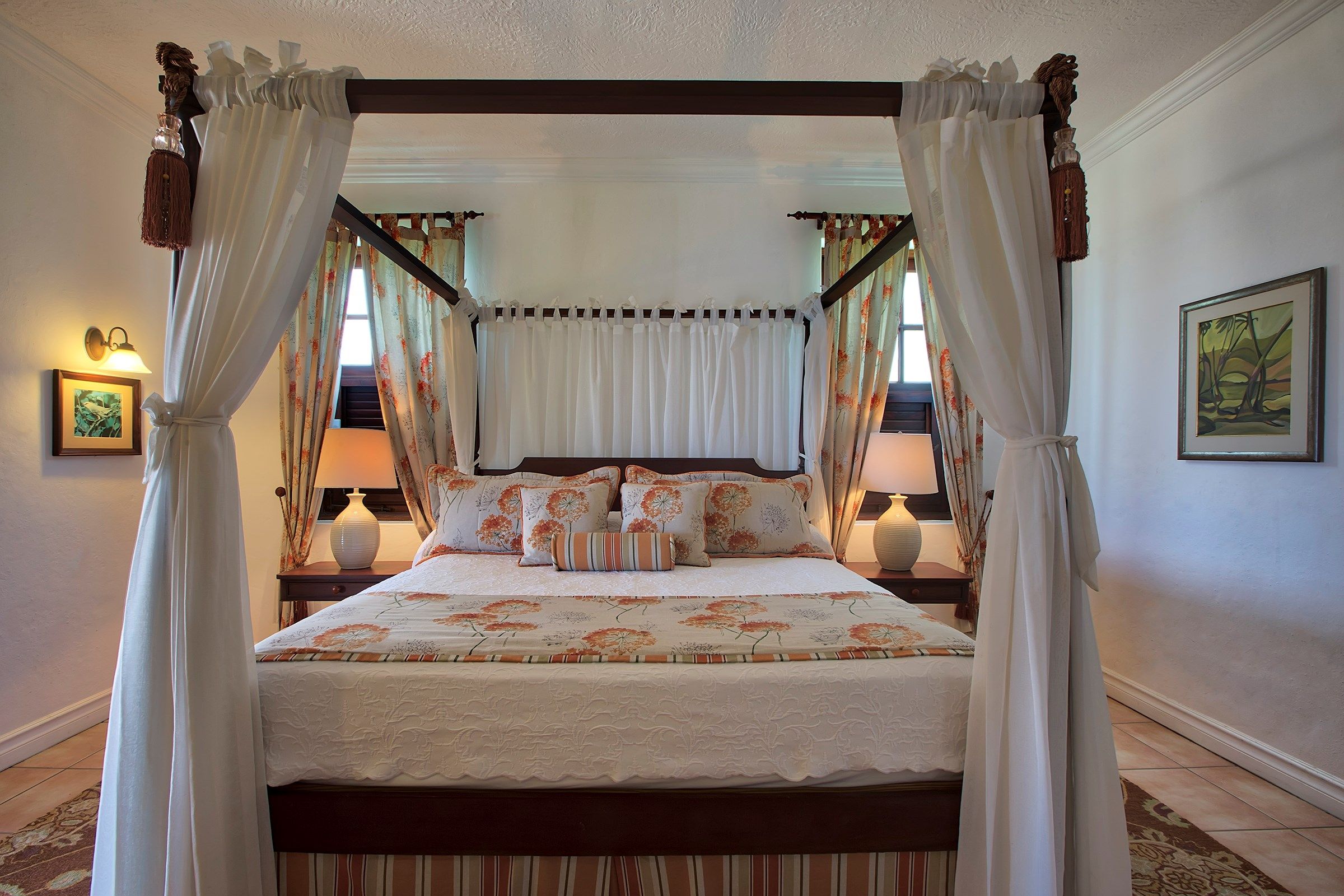 image Relax on the luxurious King bed after a day outside.