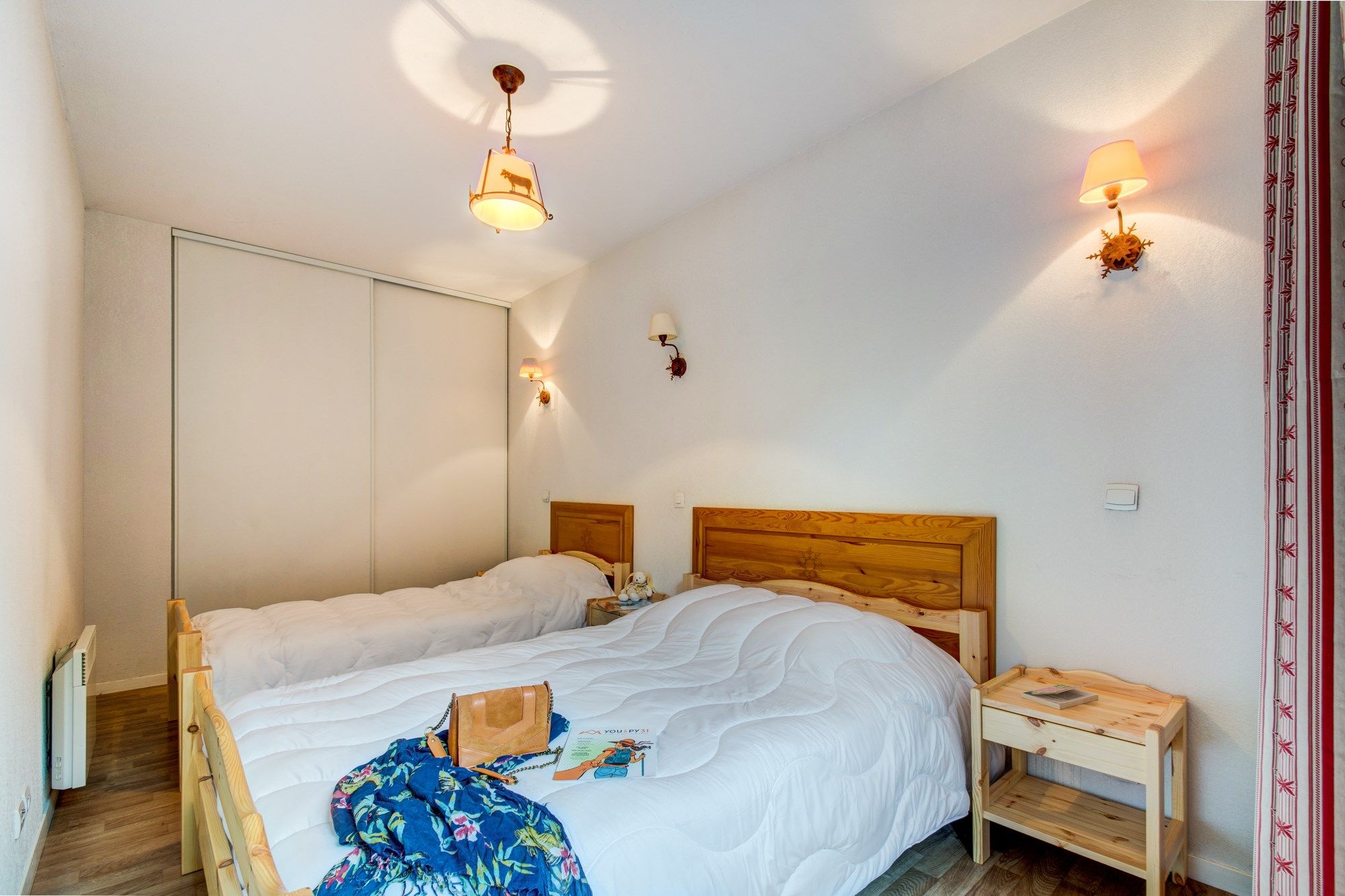 image Drift to sleep in the comfortable beds after a wonderful day outside.