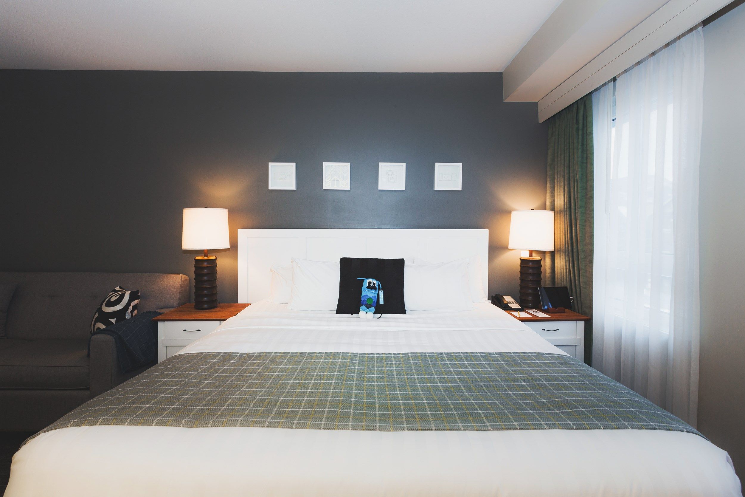 image Cozy up in the King bed after a day of adventure.