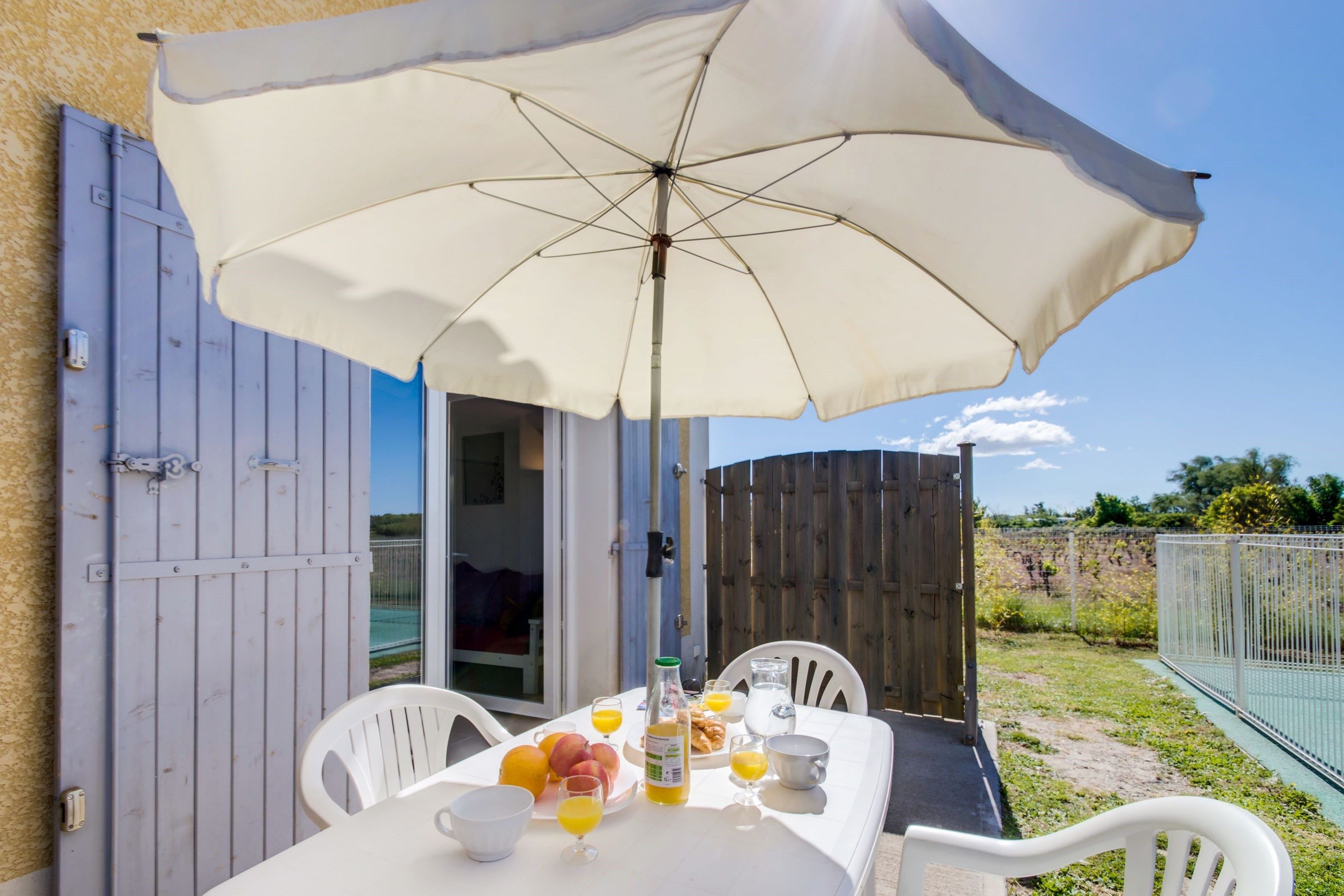 image Open the door and step out onto your private patio!