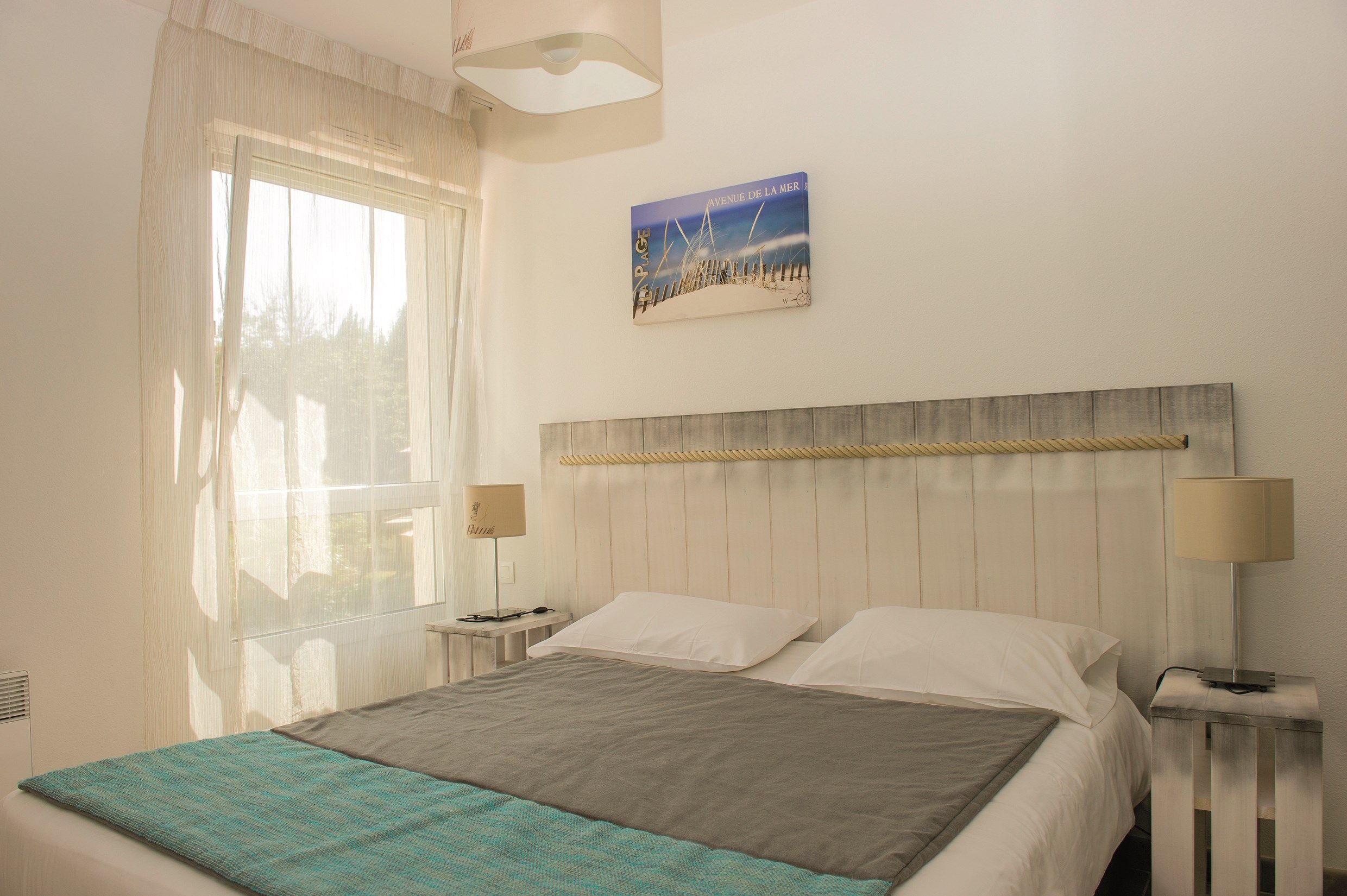 image The master bedroom features a Double bed.