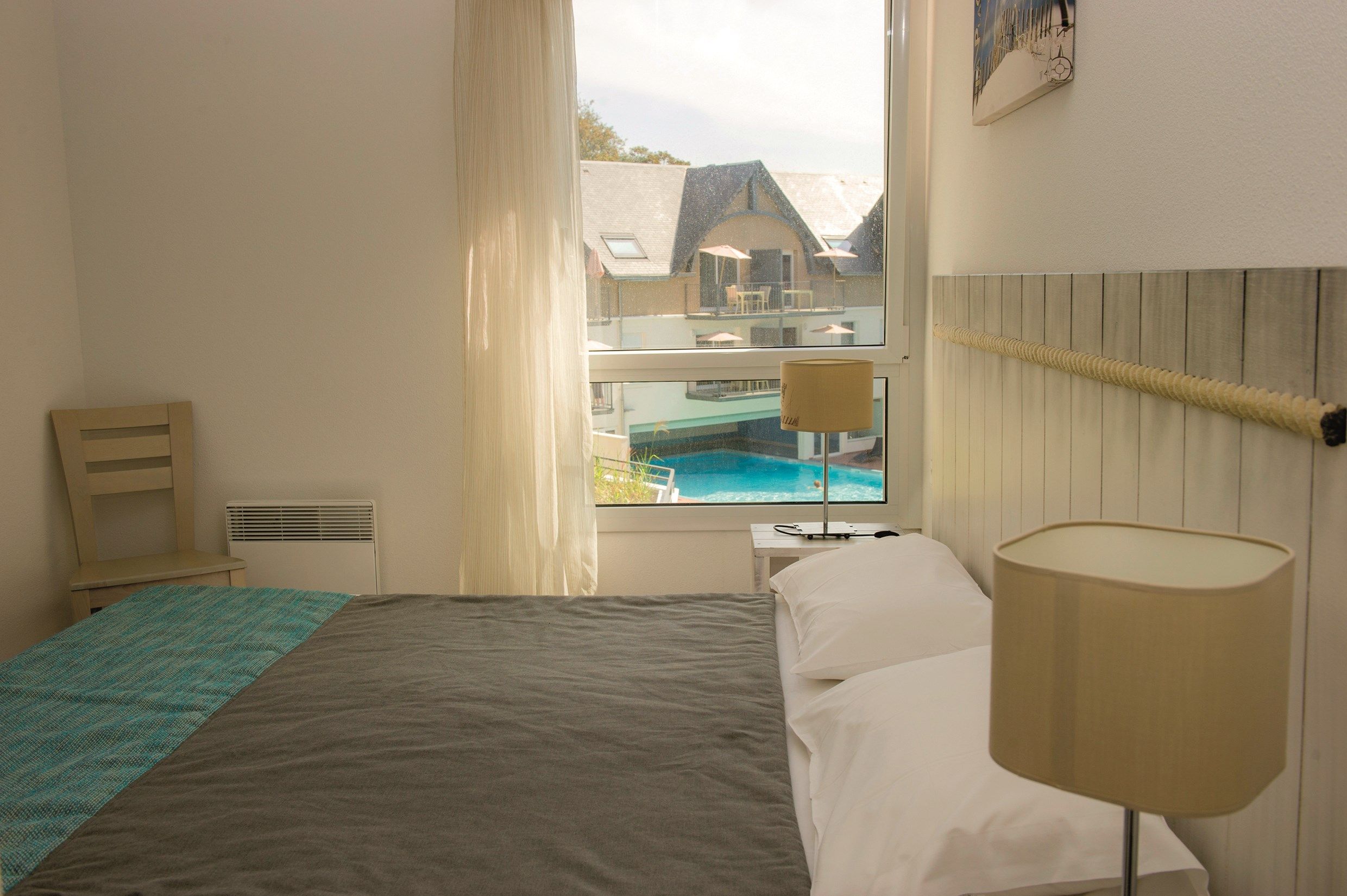image Sink into the cozy bedding (note: views vary).