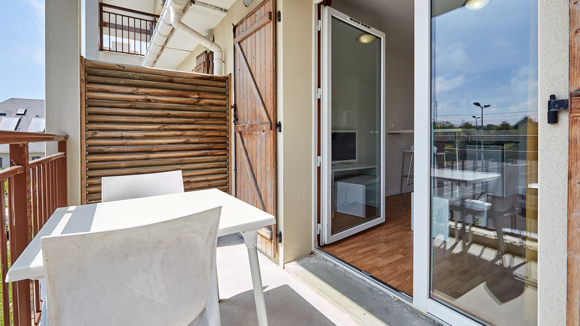 image Open the door and step out onto your private balcony!