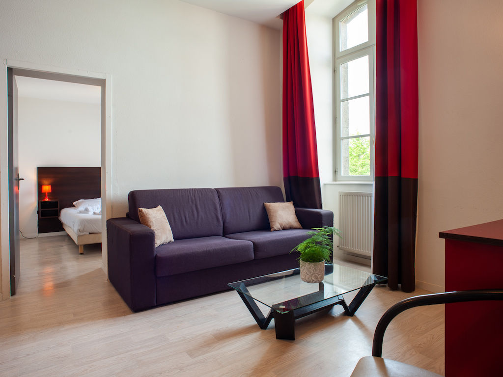 image Kick back your feet and relax in the cozy living area.