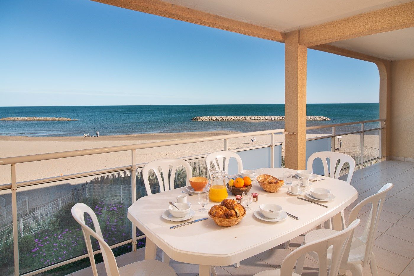 image Open the door and step out onto your private balcony! Views vary.