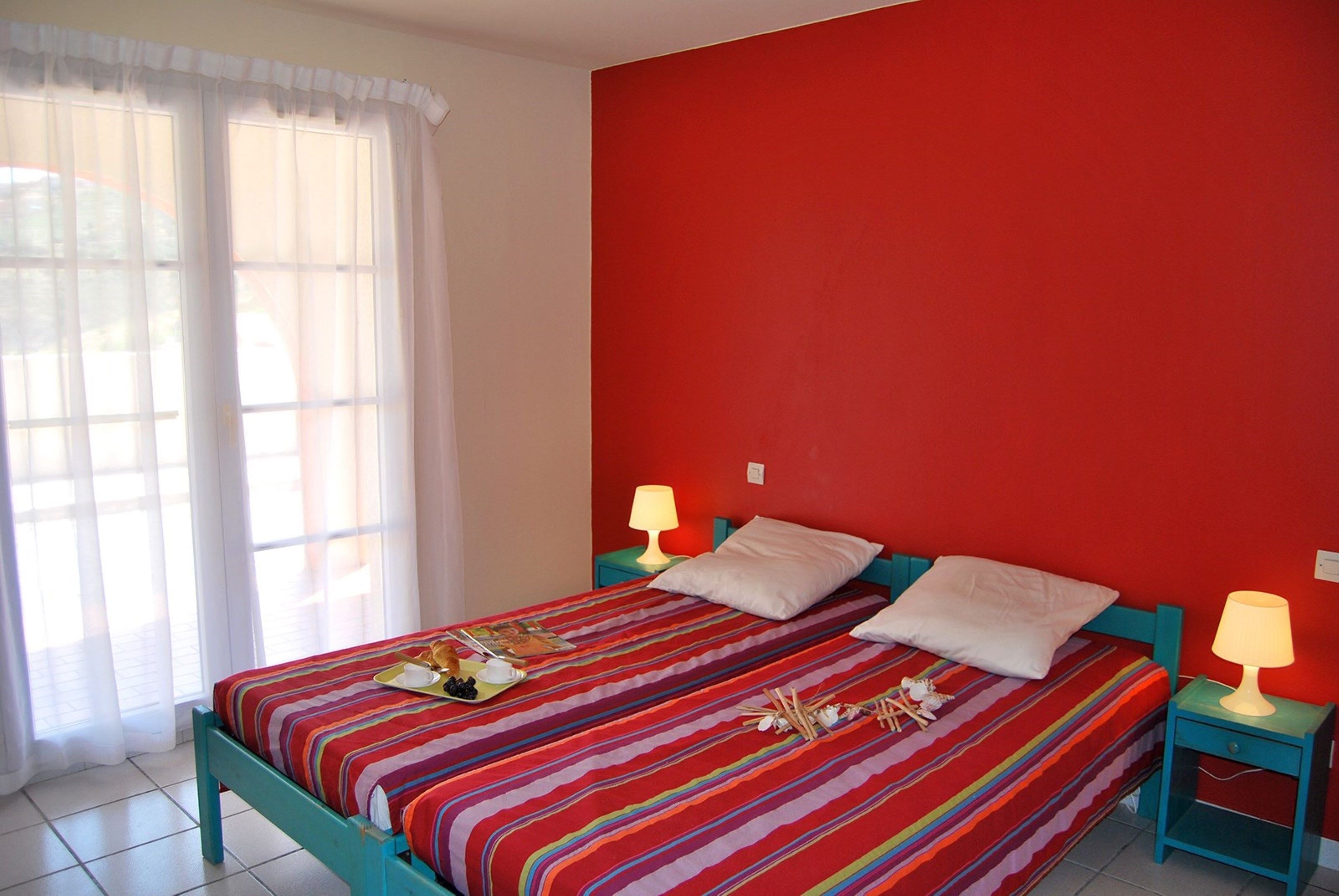 image Get a peaceful night sleep in our cozy bedroom with 2 Single beds or a Bunk bed.