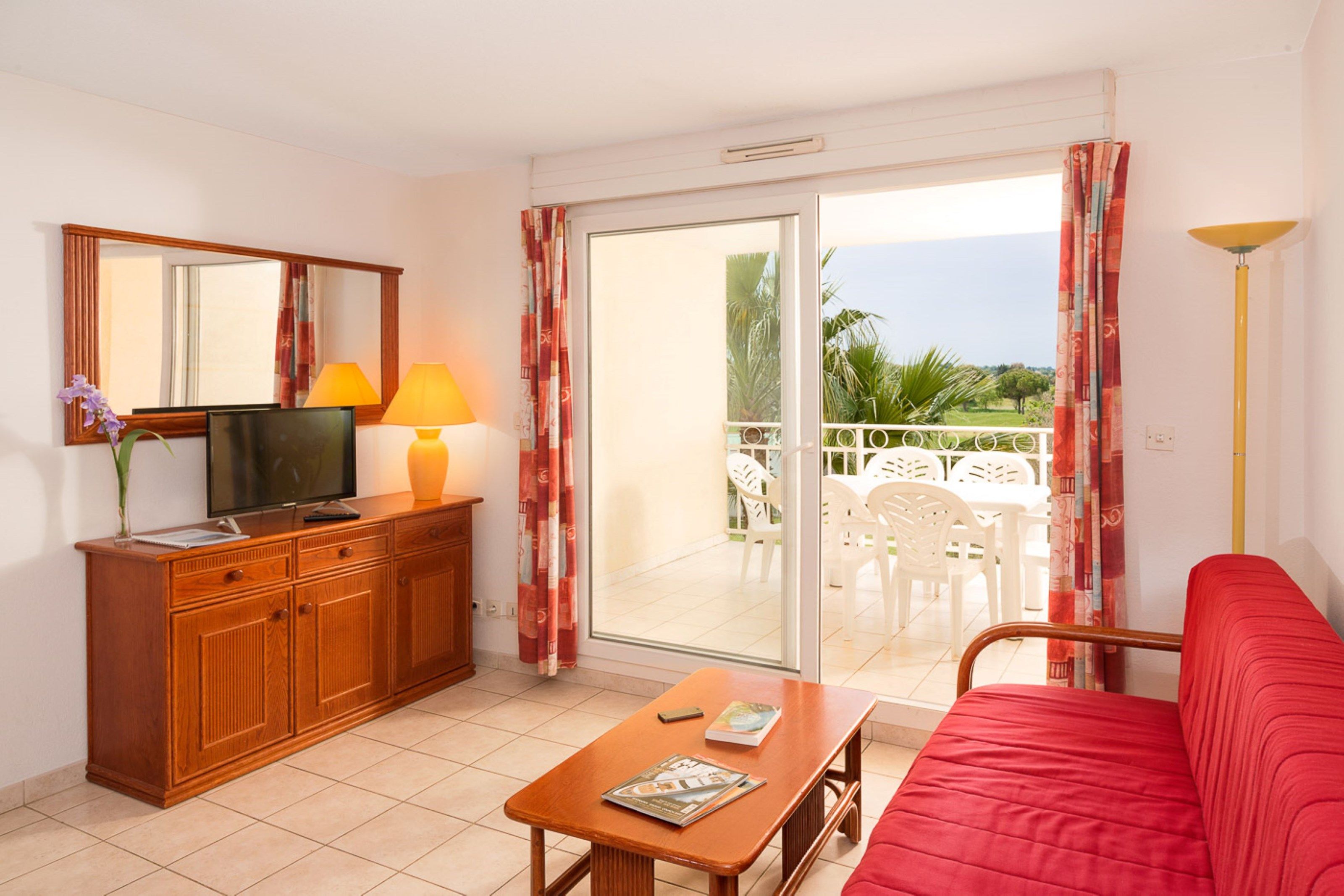 image Sit back and relax in our charming apartment by the golf course!