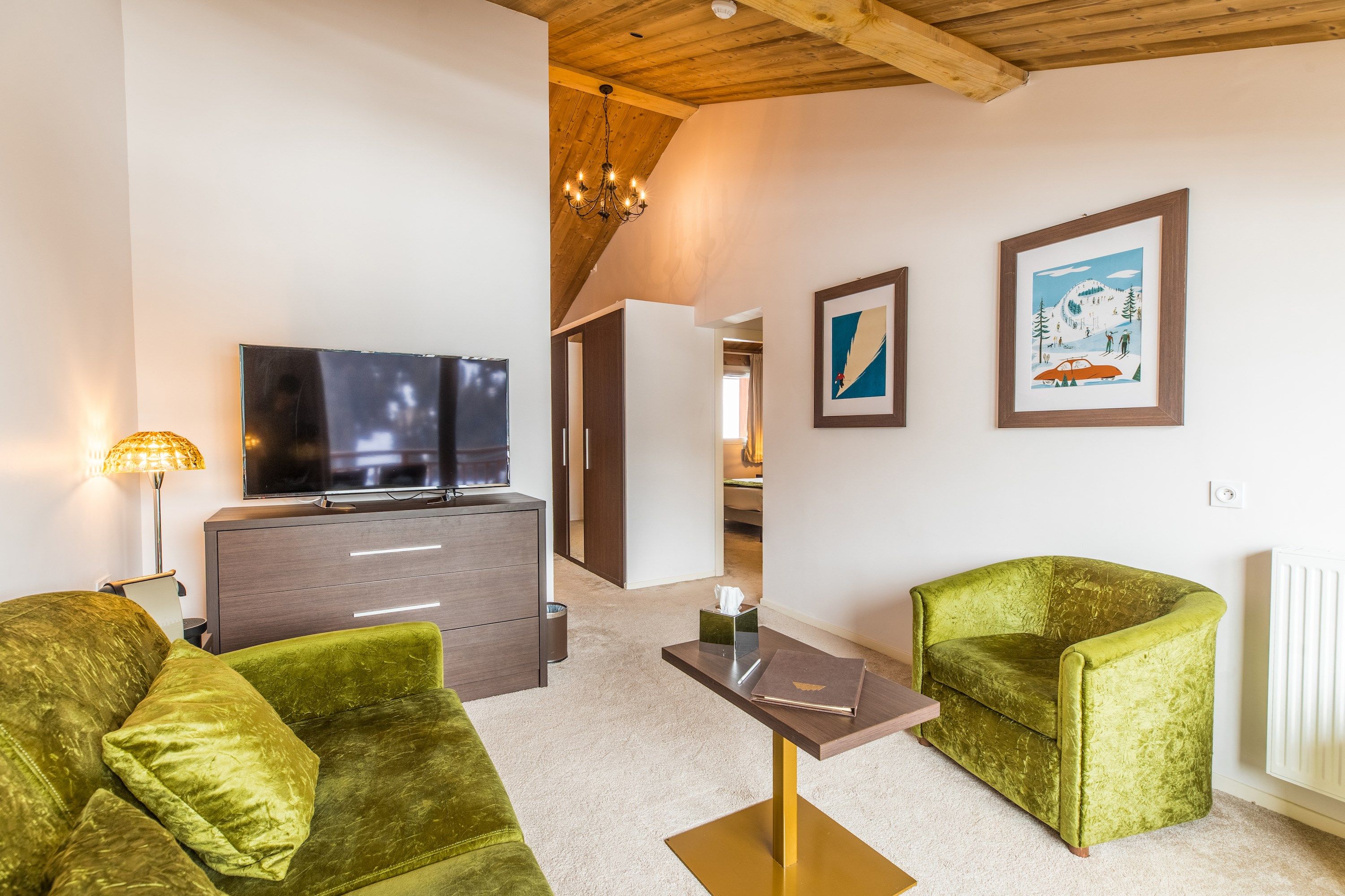 image Relax and unwind in the cozy living room.
