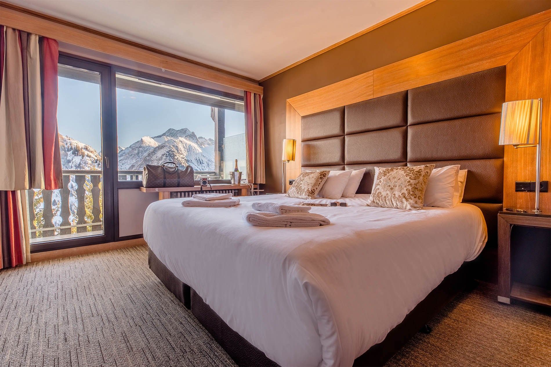 image Get a peaceful night sleep in our cozy bedroom which has either a Double bed or 2 Single Italian beds.