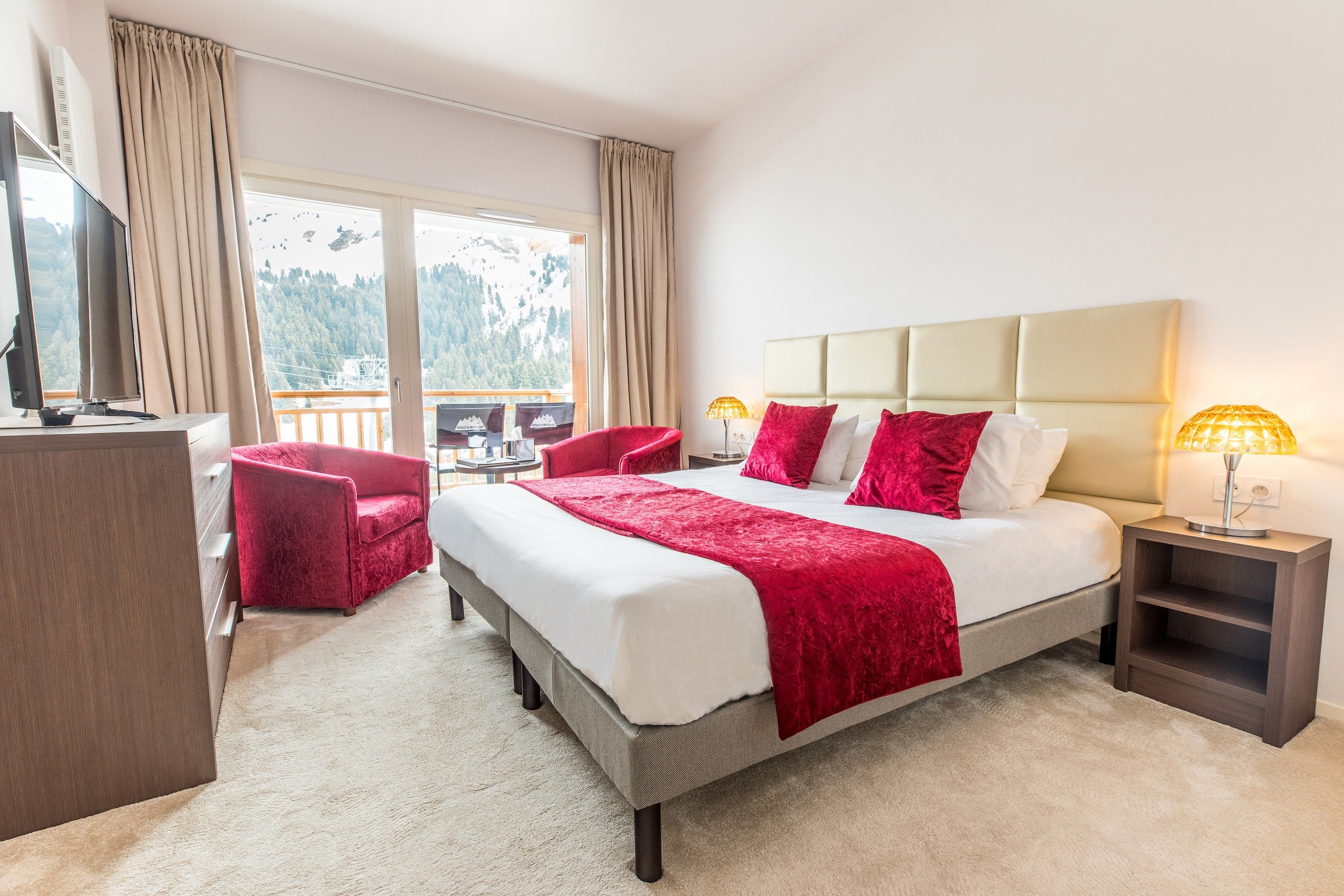 image Drift to sleep in the comfortable bed after a wonderful day outside.