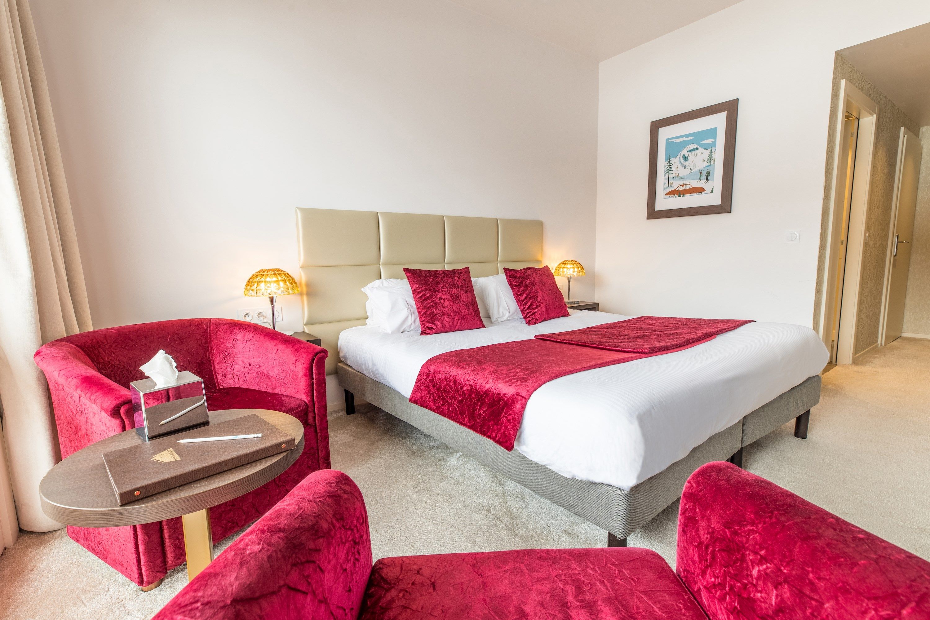 image Get a peaceful night sleep in our cozy bedroom, which has either a Double bed or 2 Single beds.