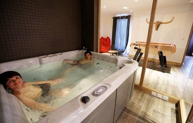 image Spend time with family and friends in the indoor pool.