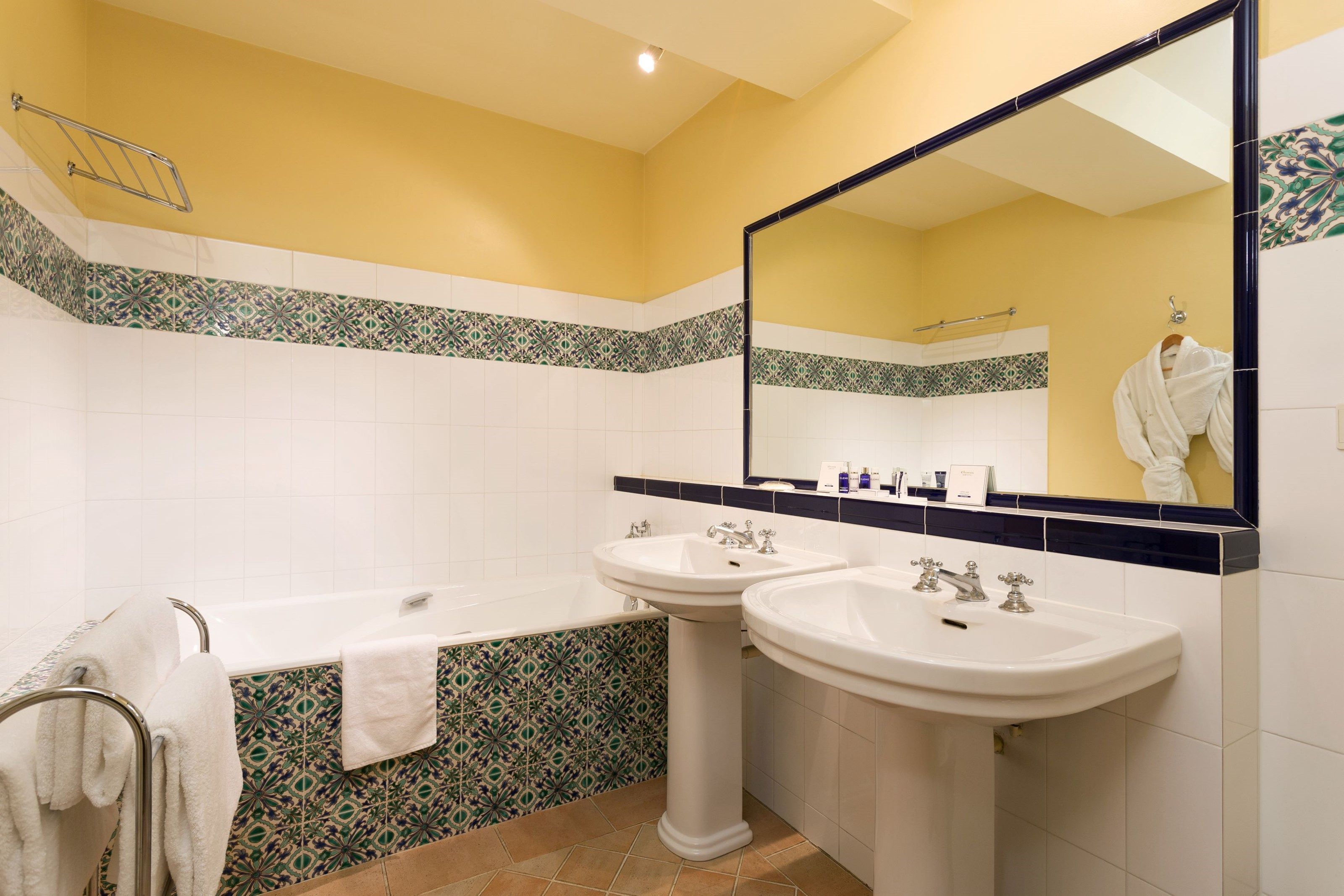 image Get ready for your day in the bathroom.